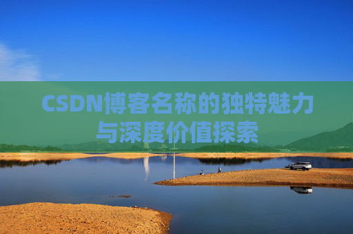 CSDN博客名称的独特魅力与深度价值探索